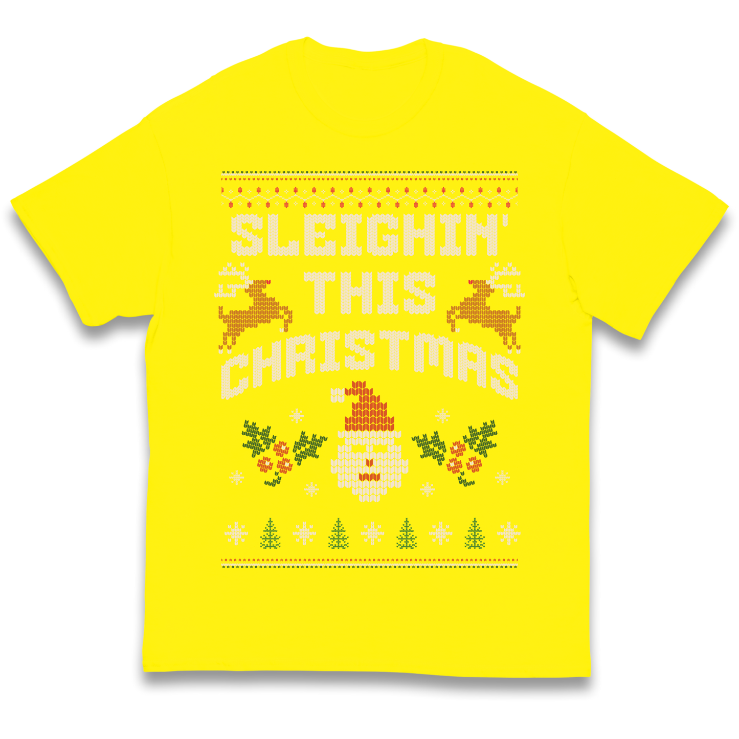 Sleighin This Christmas Christmas kids t shirt