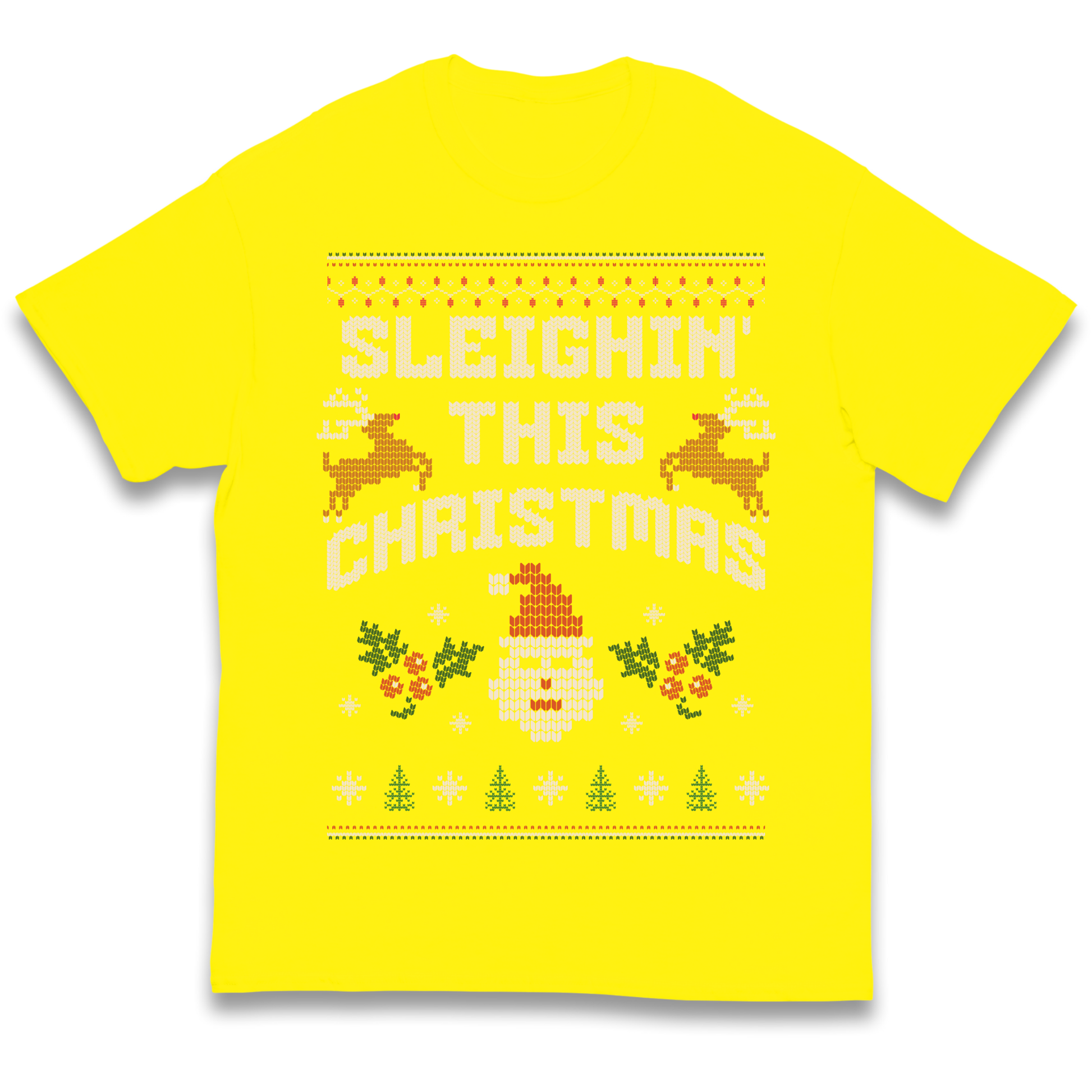 Sleighin This Christmas Christmas kids t shirt