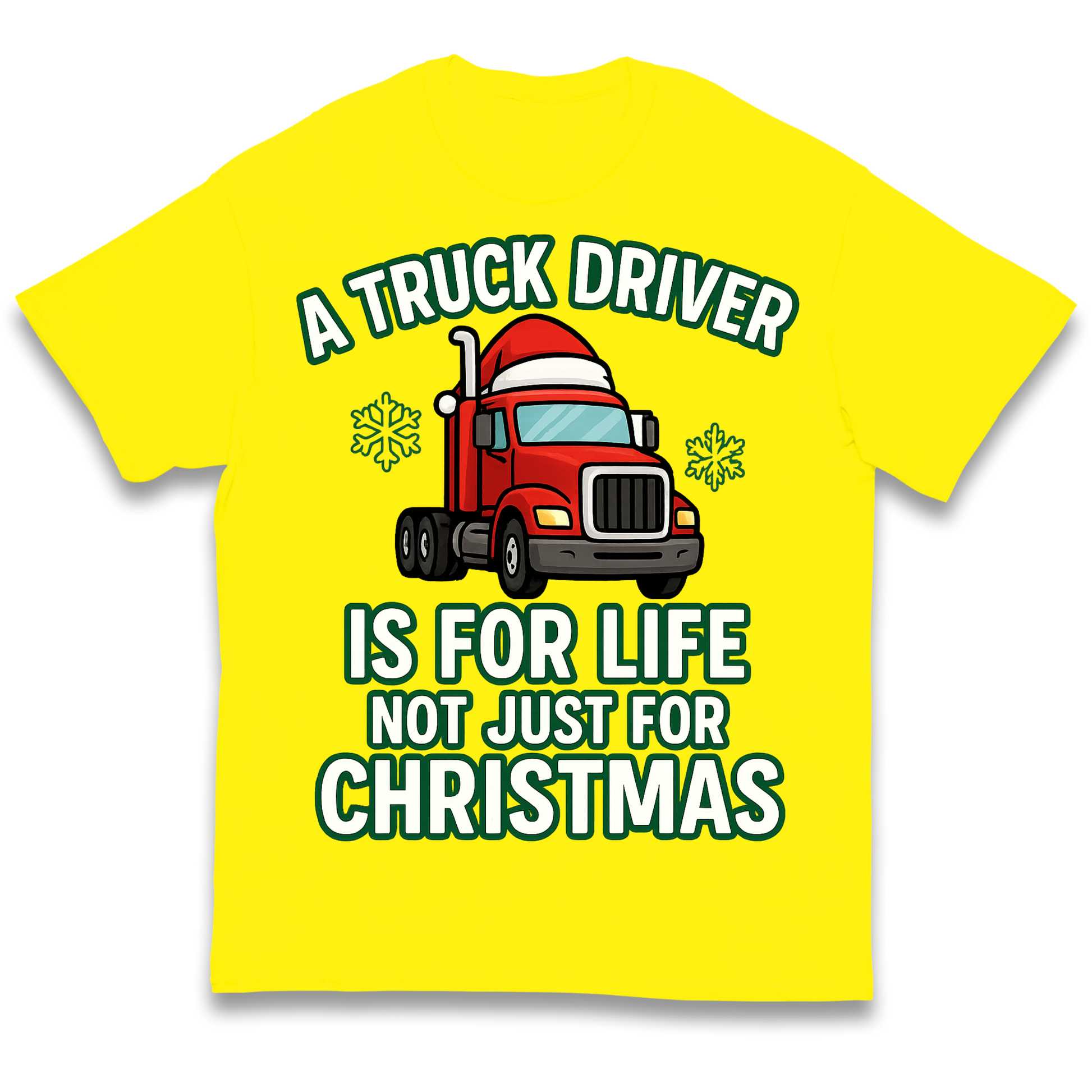 Truck Driver Christmas Kids T Shirt
