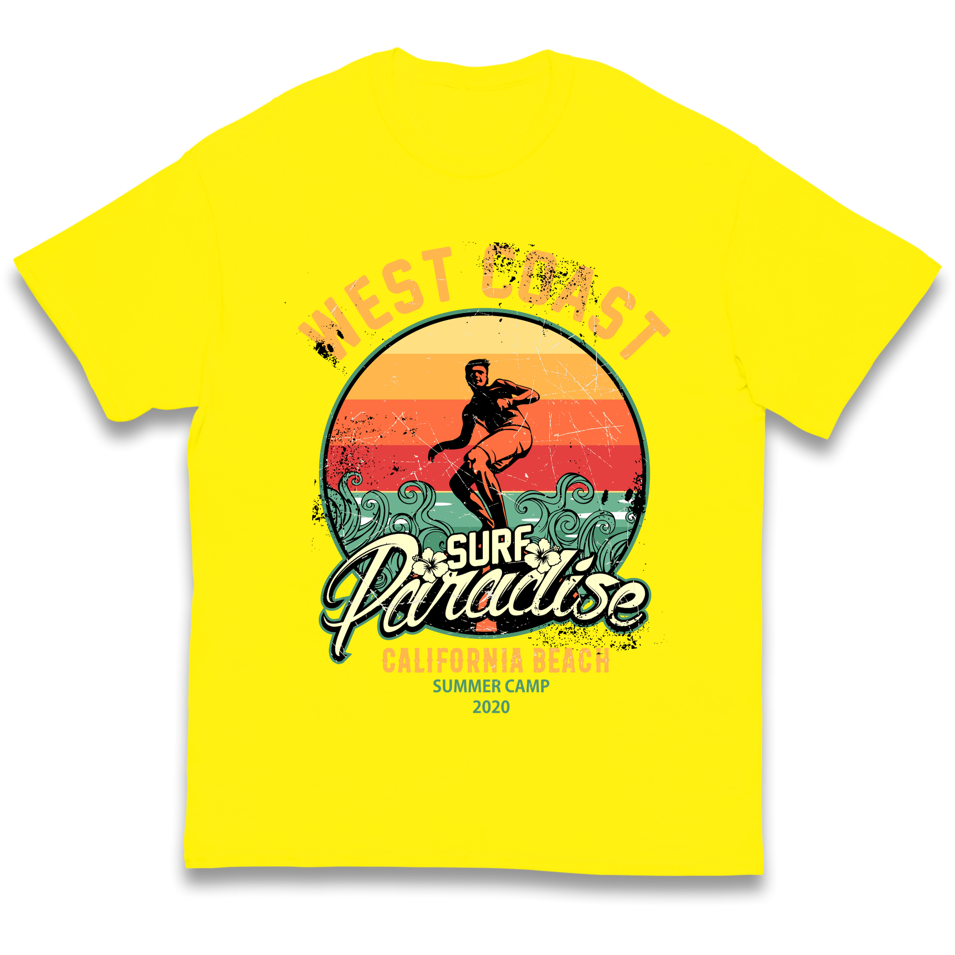 West Coast Surf Paradise kids t shirt