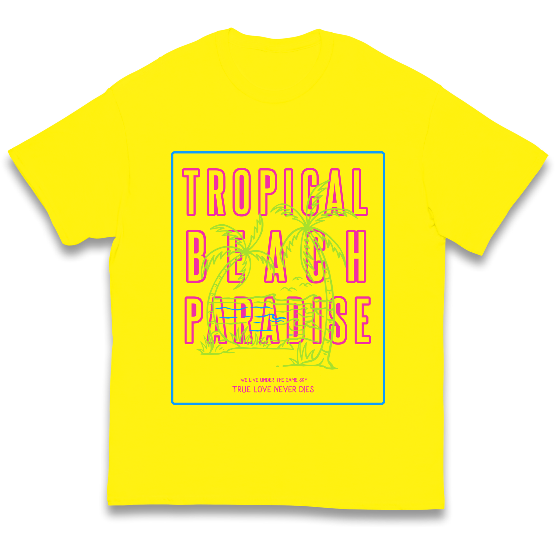 Tropical Beach Paradise kids t shirt