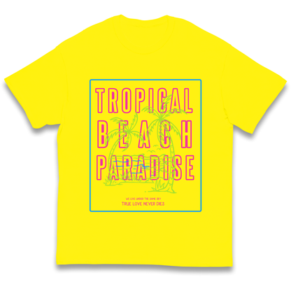 Tropical Beach Paradise kids t shirt