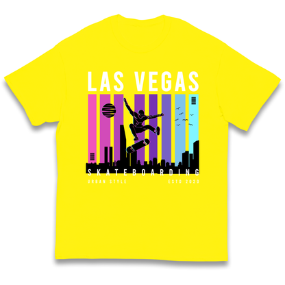 Las Vegas Skateboarding kids t shirt
