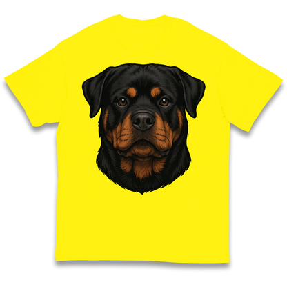 Rottweiler Face kids t shirt