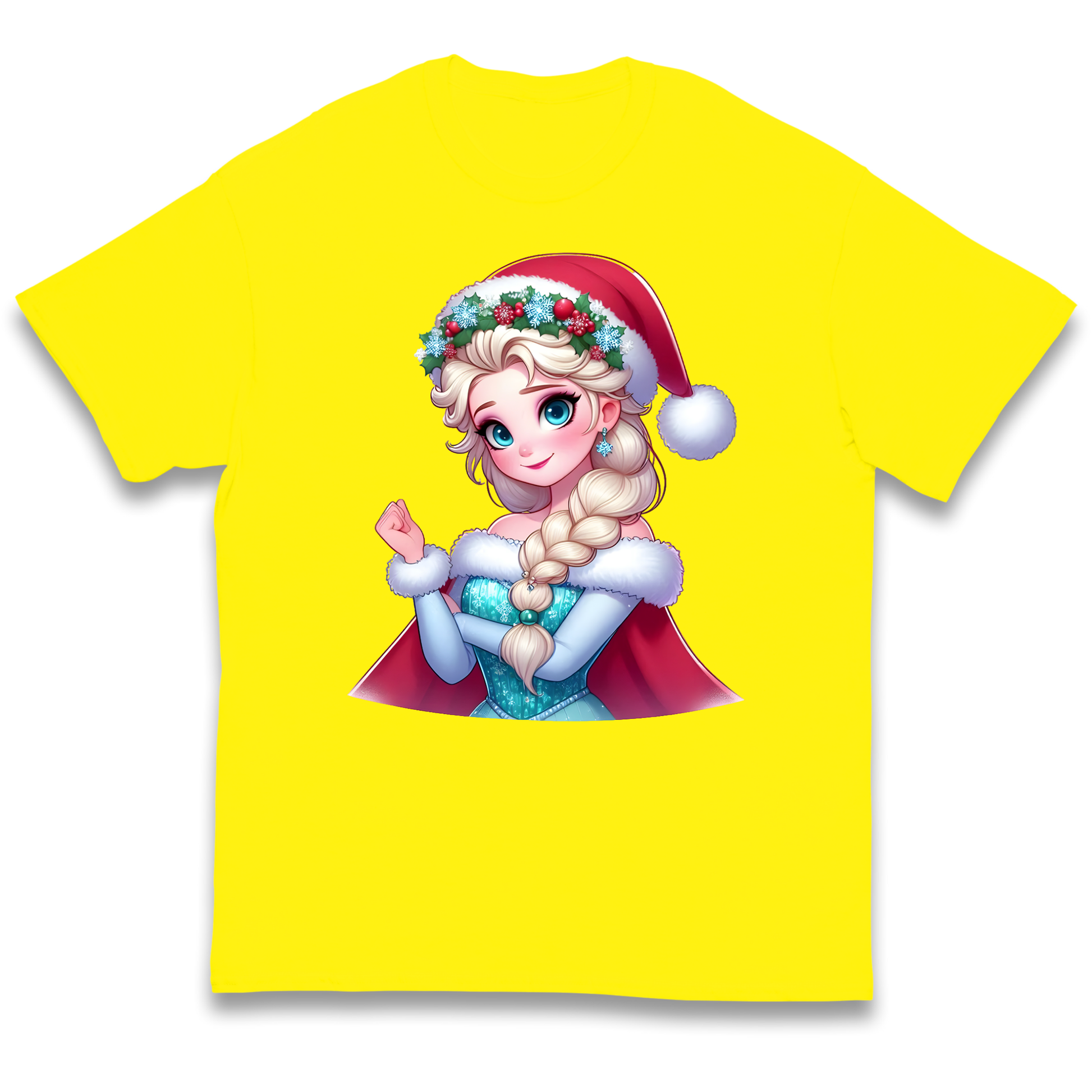 Elsa Frozen Santa kids t shirt