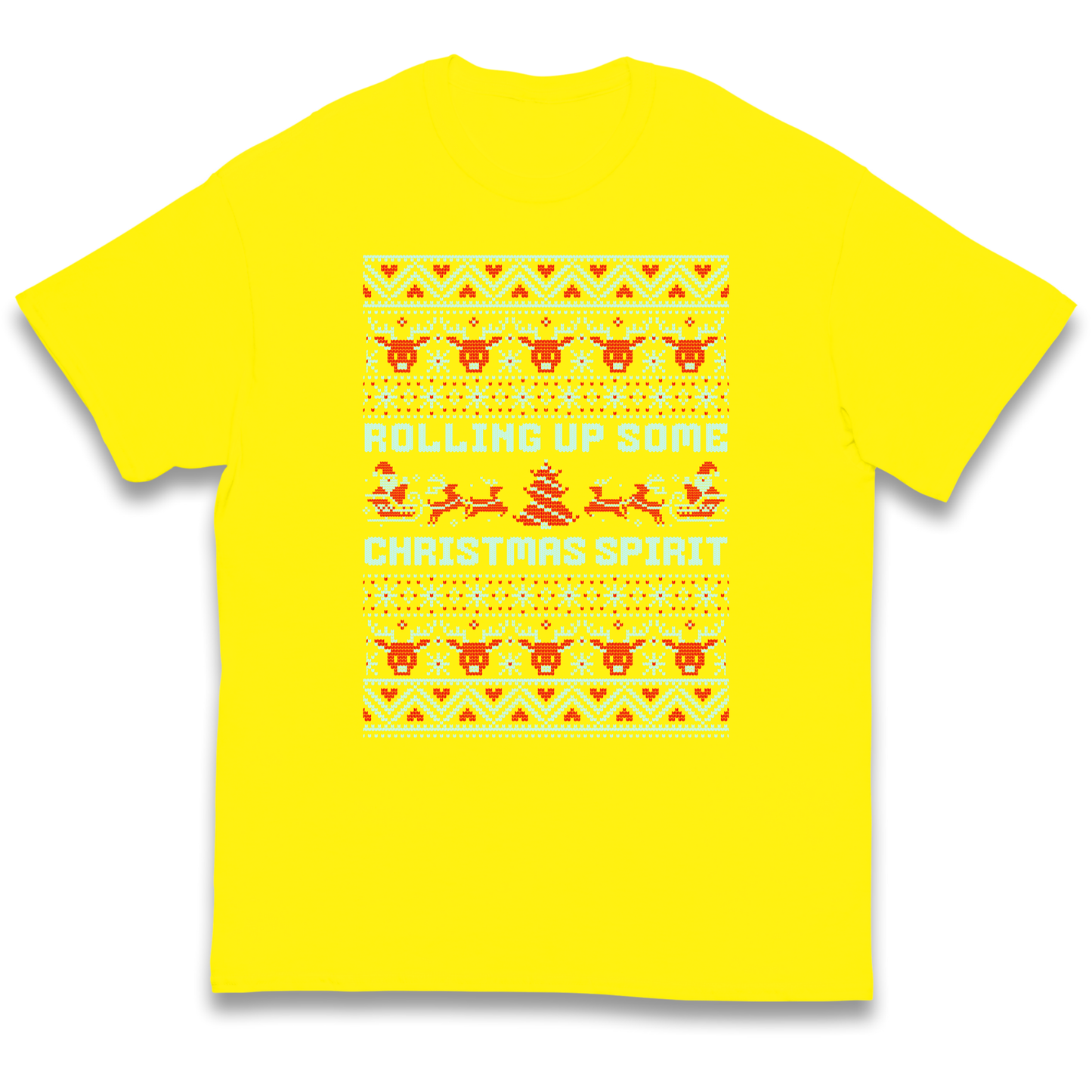Rolling up Some Christmas Spirit kids t shirt