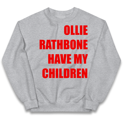 Ollie Rathbone Have My Children Rob McElhenney Wrexham Kids Sweatshirt