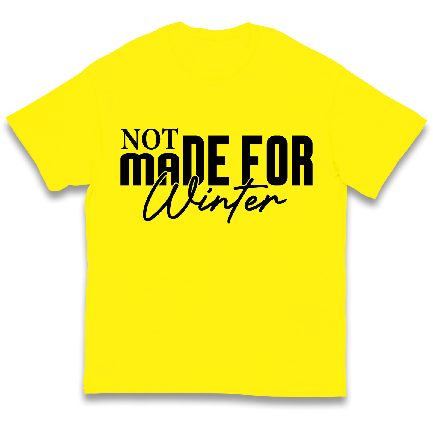 Not Made For Winter Christmas kids t shirt