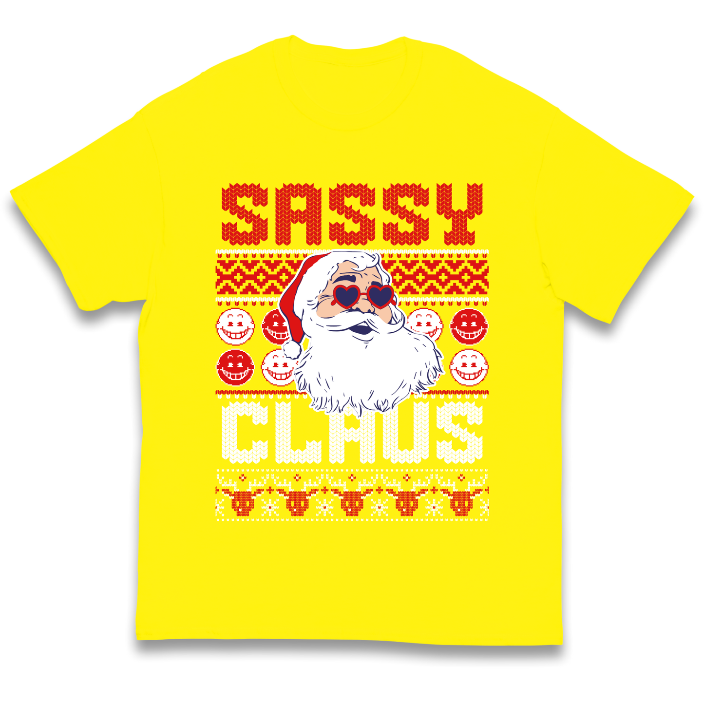 Sassy Claus Santa Christmas kids t shirt