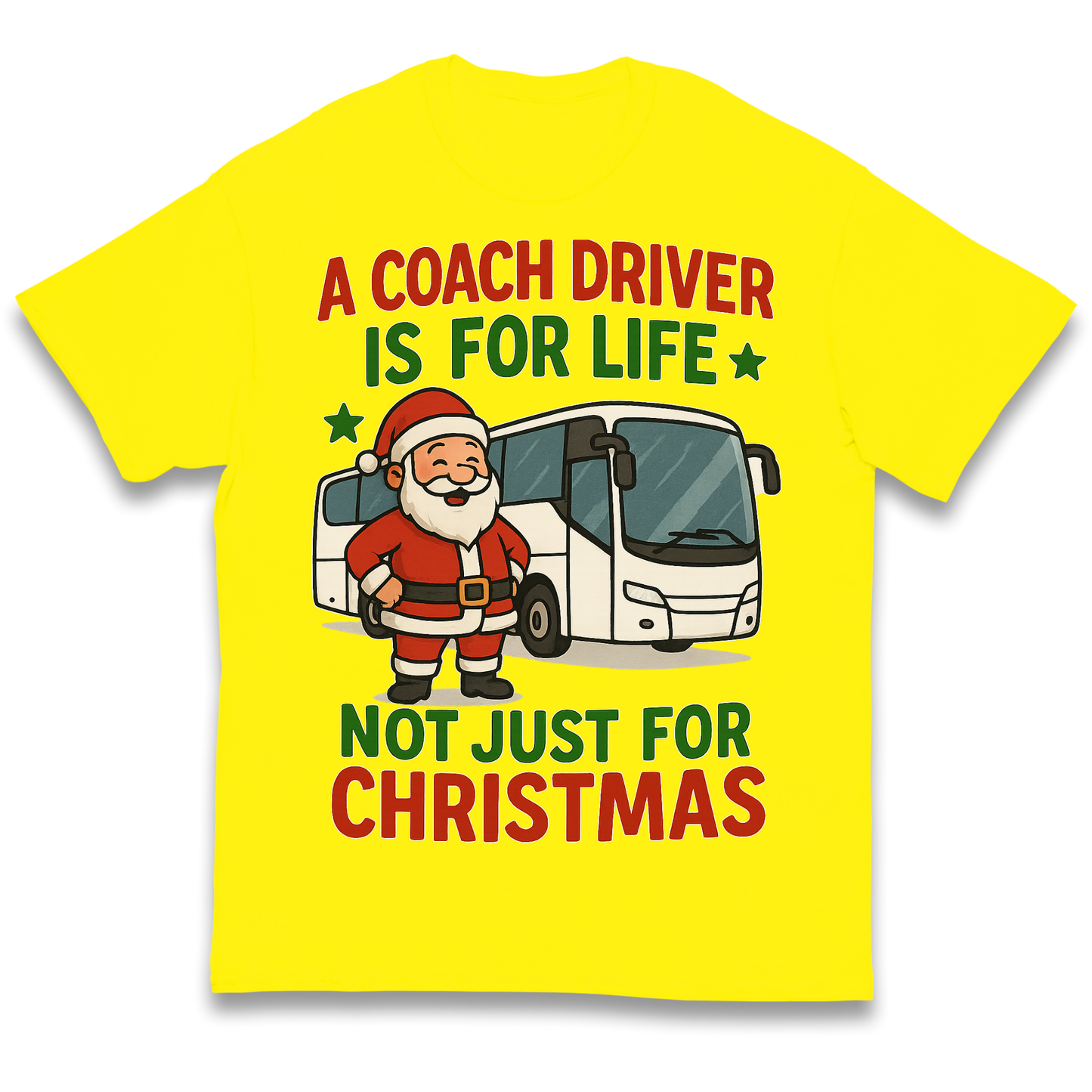 Coach Driver Christmas Kids T Shirt