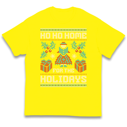 HO HO Home For the Holidays Christmas kids t shirt