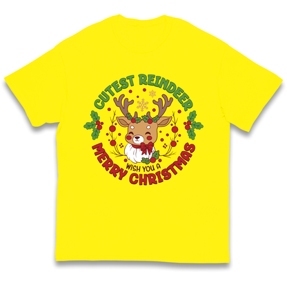Cutest Reindeer kids t shirt