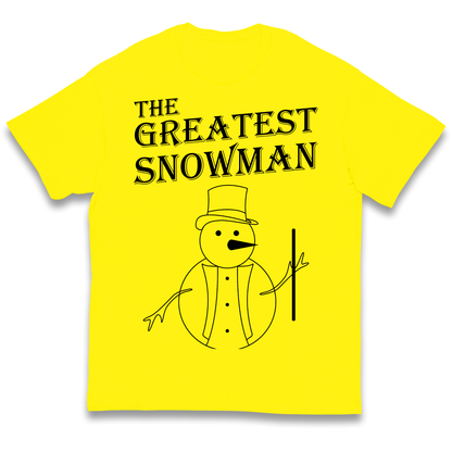 The Greatest Snowman Christmas kids t shirt