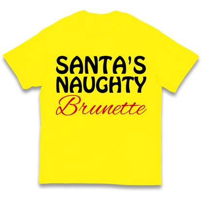 Naughty Brunette Kids T Shirt