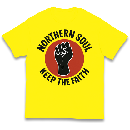 Northern Soul Keep The Faith kids t shirt