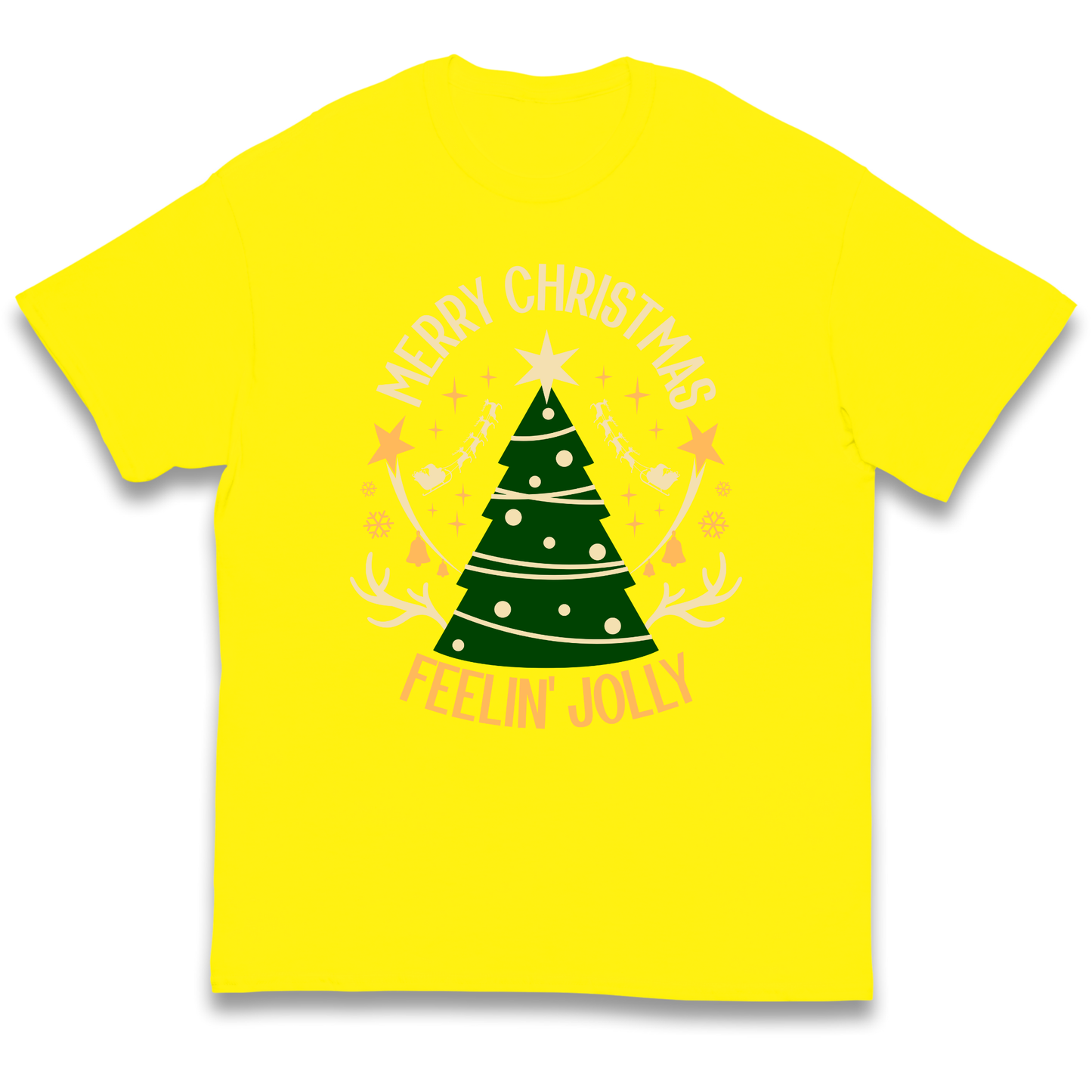 Merry Christmas Feeling Jolly Christmas kids t shirt