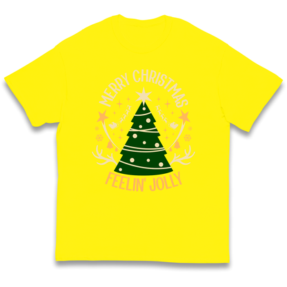 Merry Christmas Feeling Jolly Christmas kids t shirt