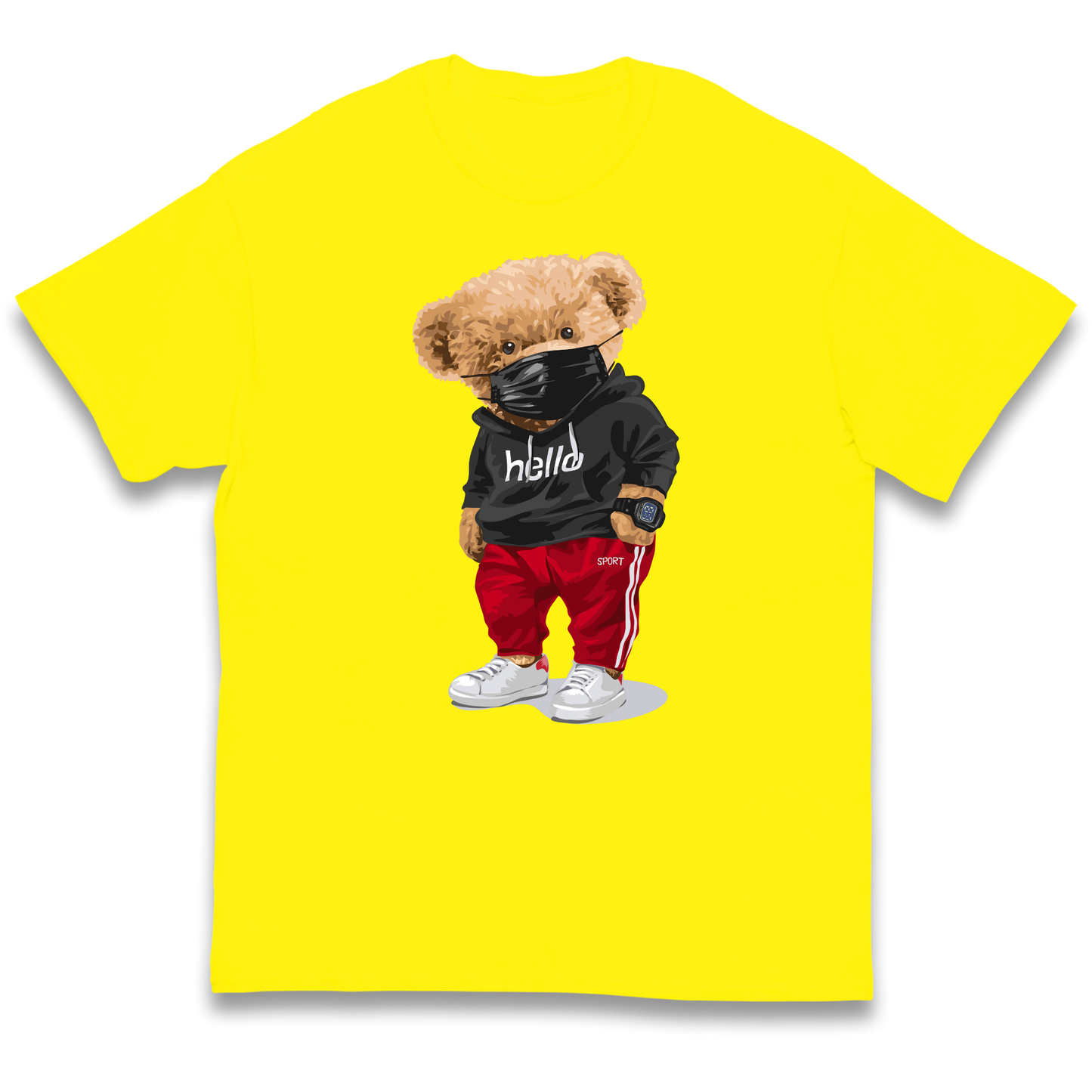 Teddy Bear Hello Streetwear kids t shirt
