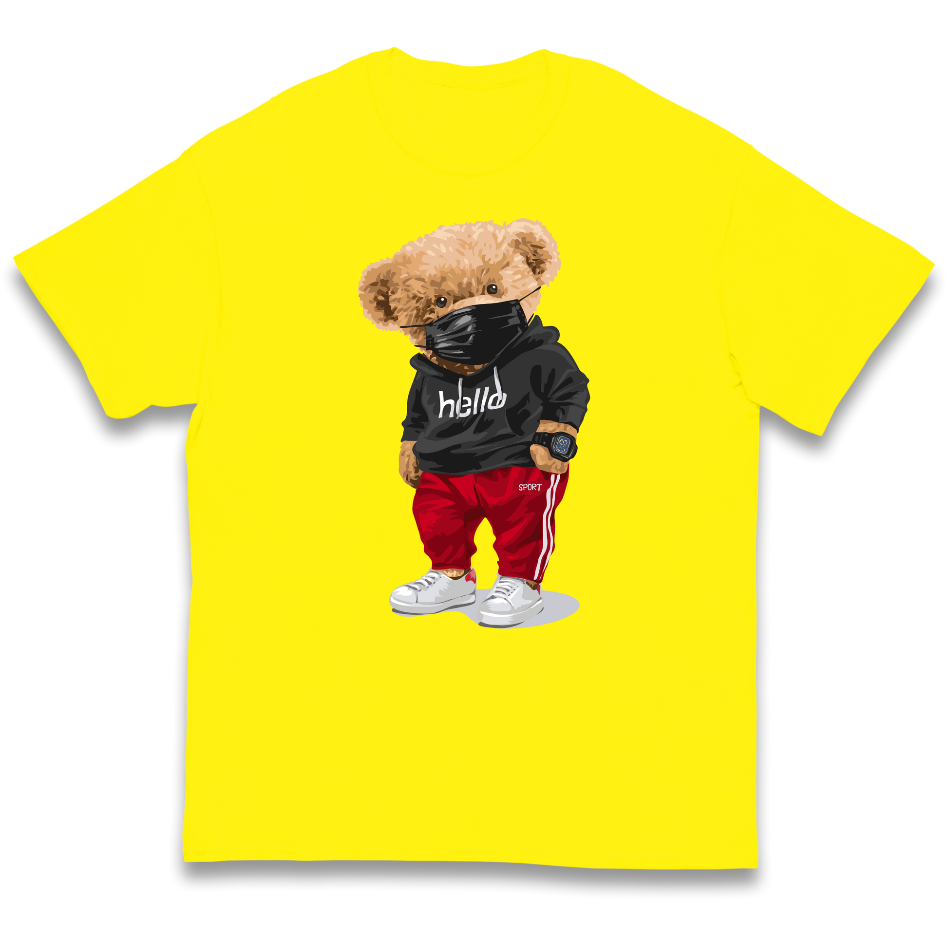Teddy Bear Hello Streetwear kids t shirt
