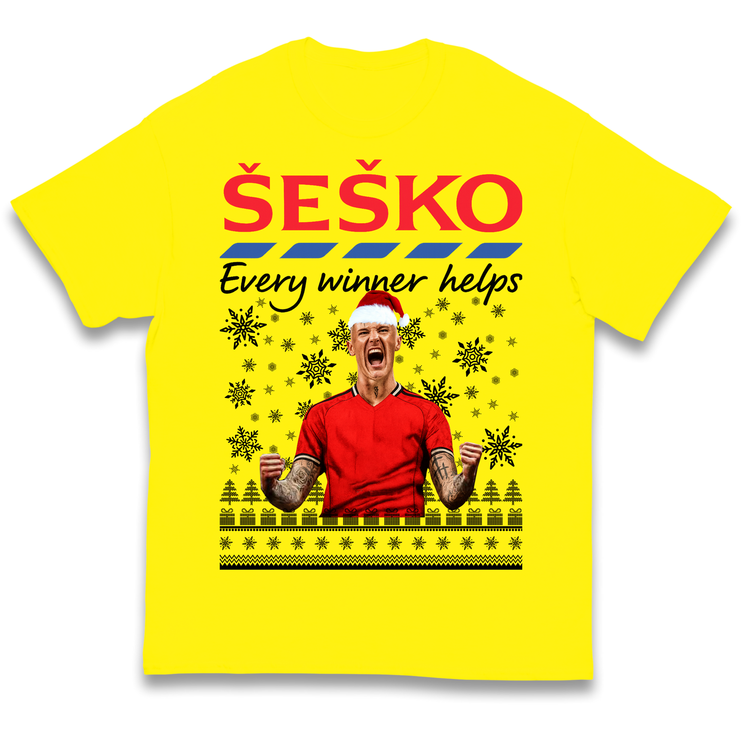 Benjamin Sesko Christmas Kids T Shirt