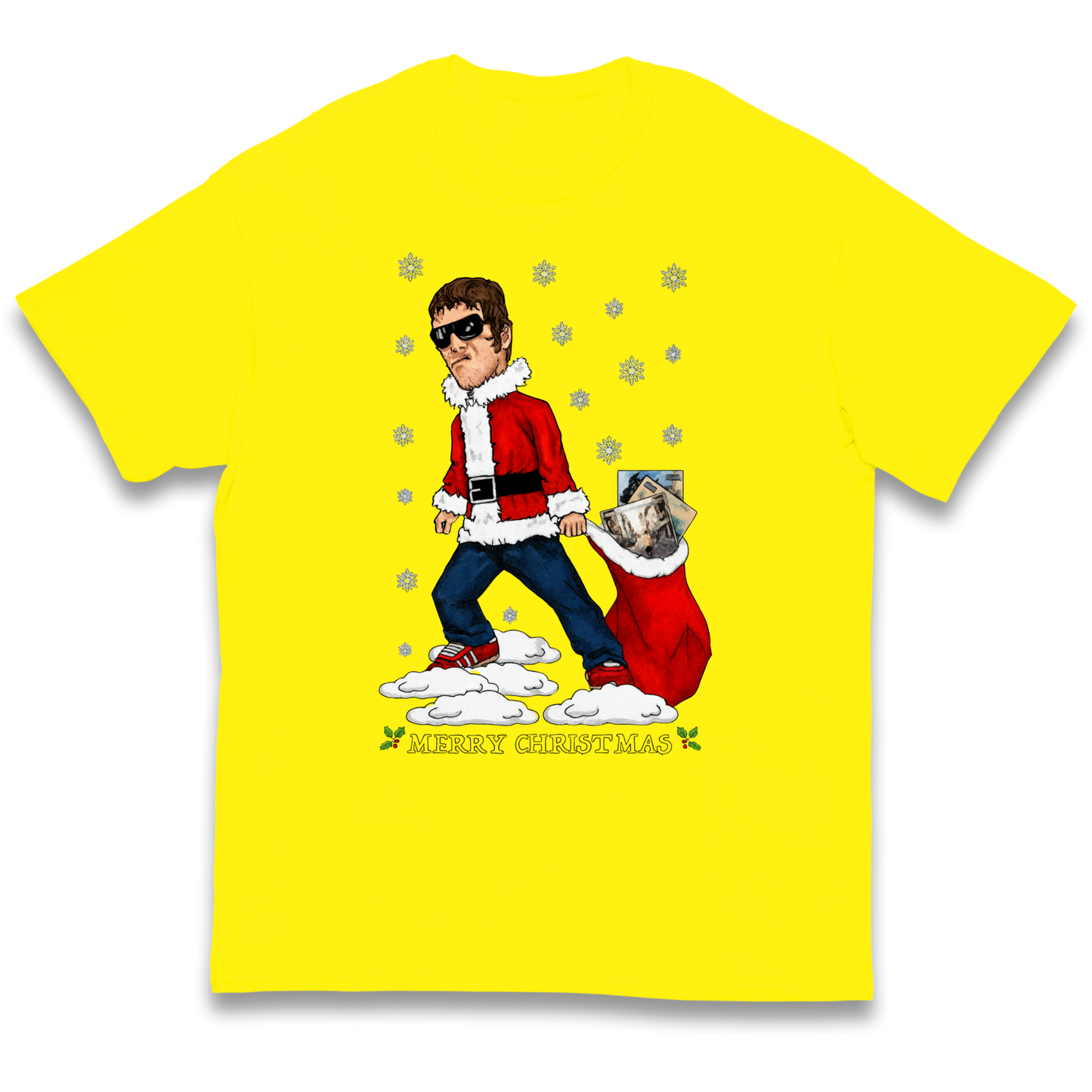 Liam Gallagher Christmas Santa kids t shirt