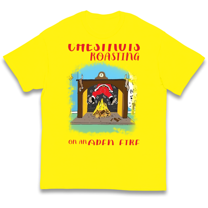 Chestnuts Roasting On An Open Fire Christmas kids t shirt
