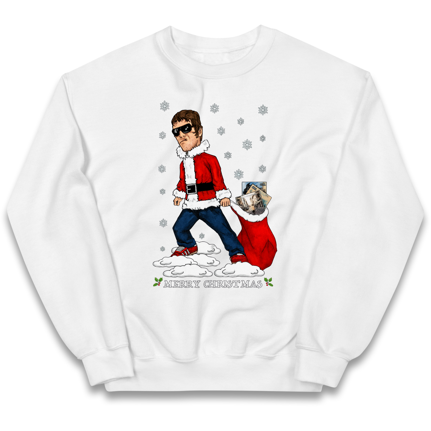 Liam Gallagher Christmas Santa kids sweatshirt