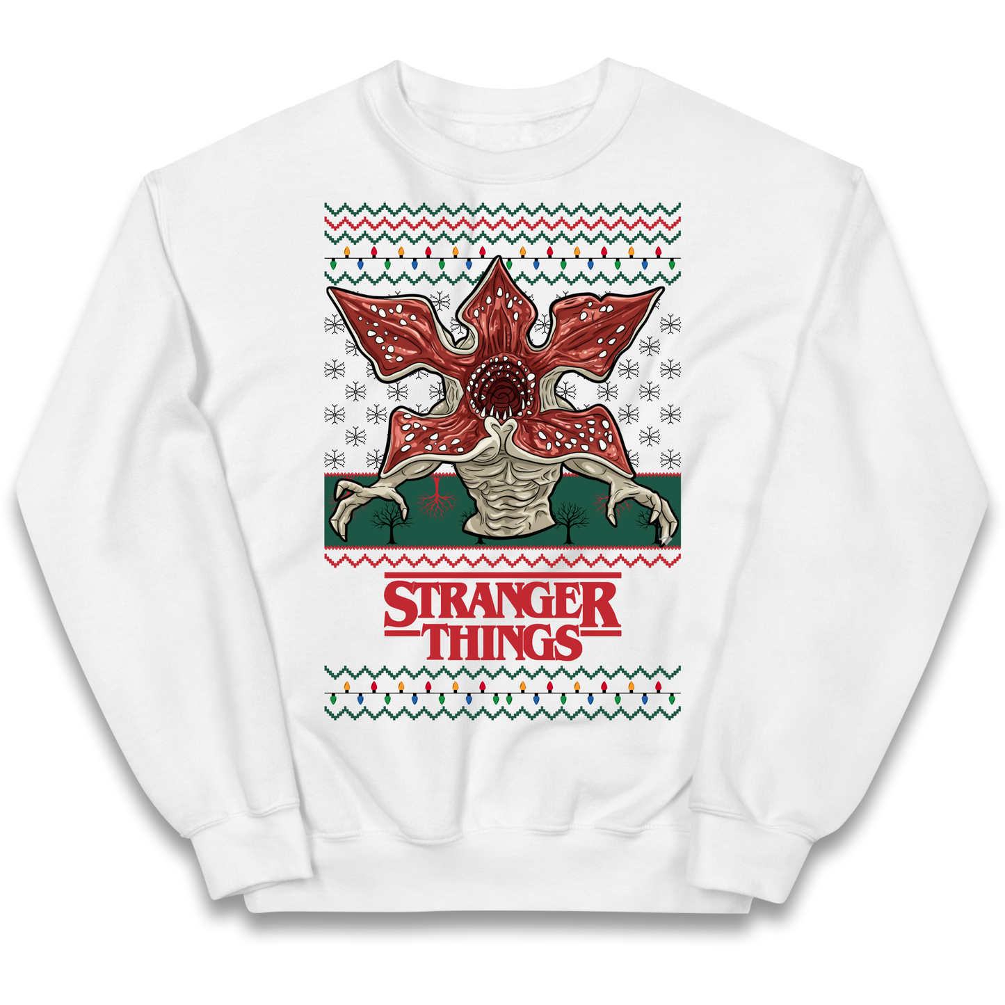 Demogorgon Christmas Kids Jumper