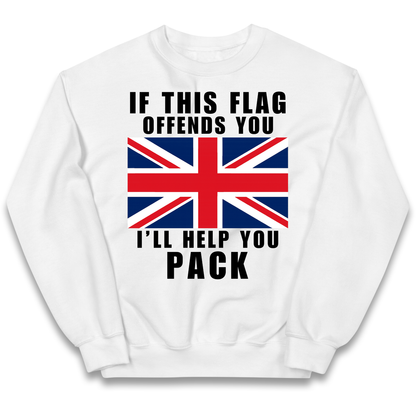 If This Flag Offends You I Will Help You Pack kids sweatshirt