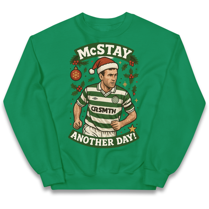Paul McStay Celtic Christmas Kids Jumper