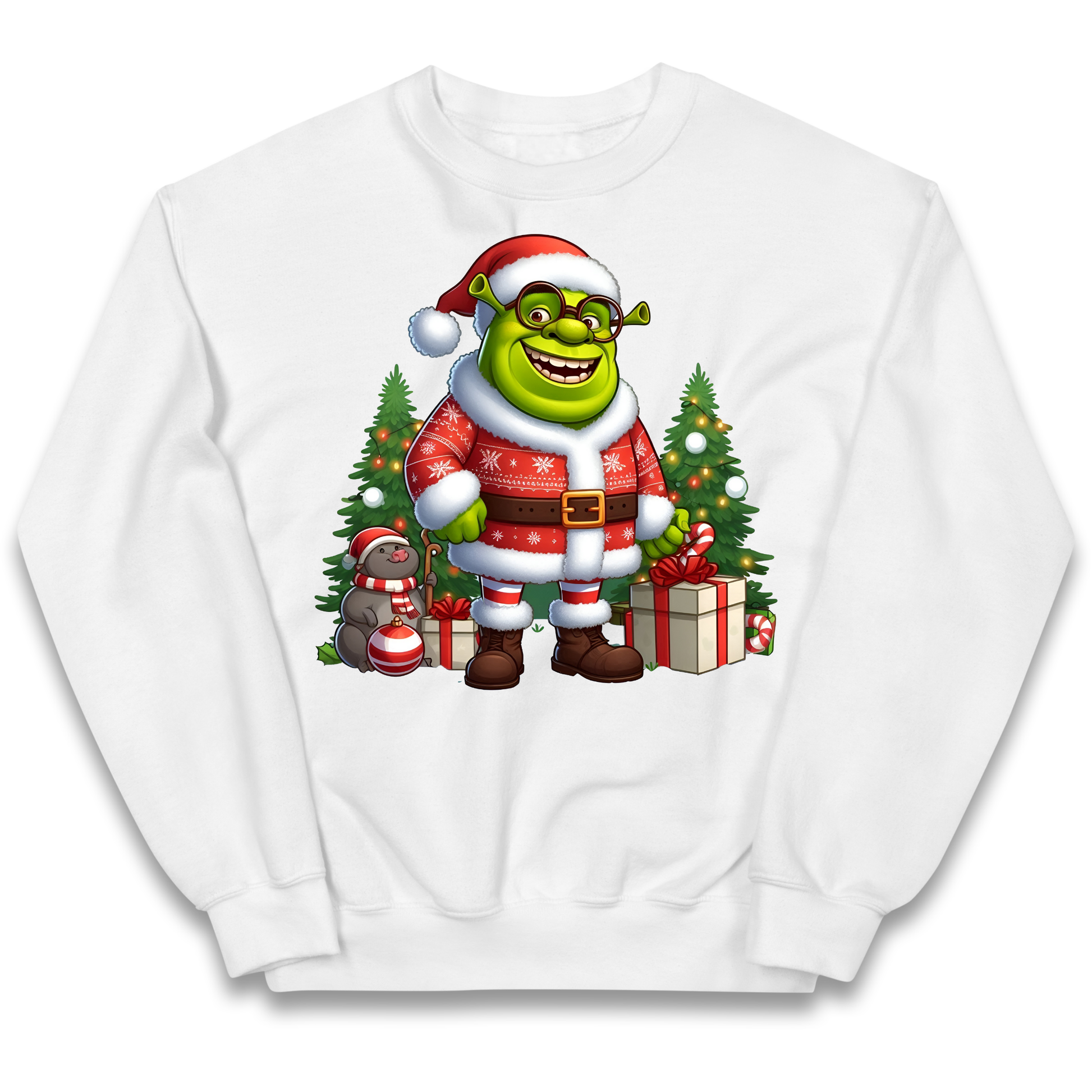 Shrek Santa Claus Presents kids sweatshirt