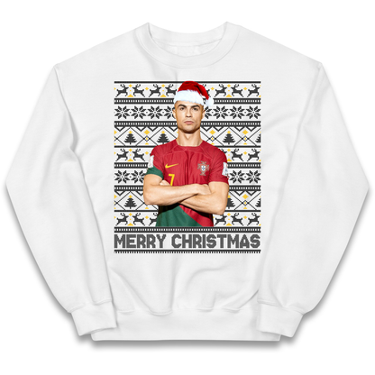 Merry Christmas Ronaldo kids sweatshirt
