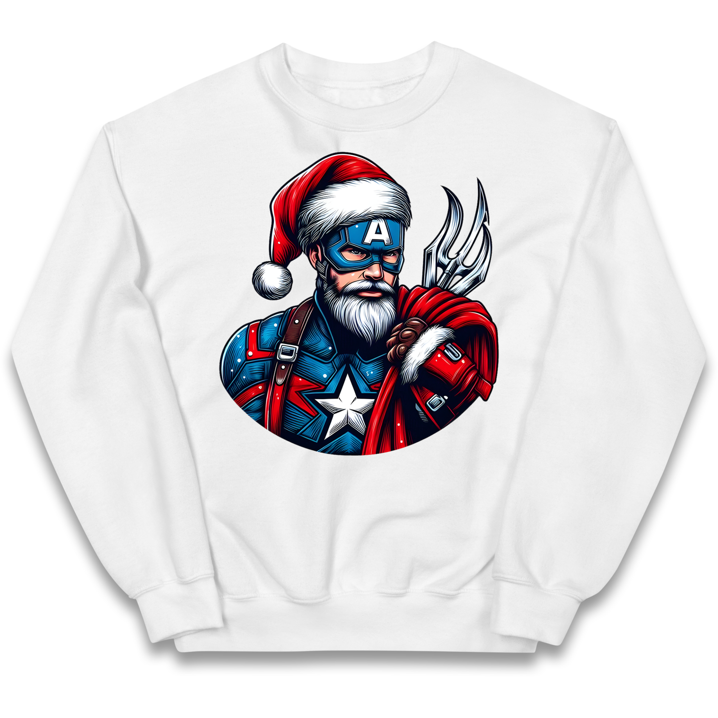 Captain America Santa kids sweatshirt