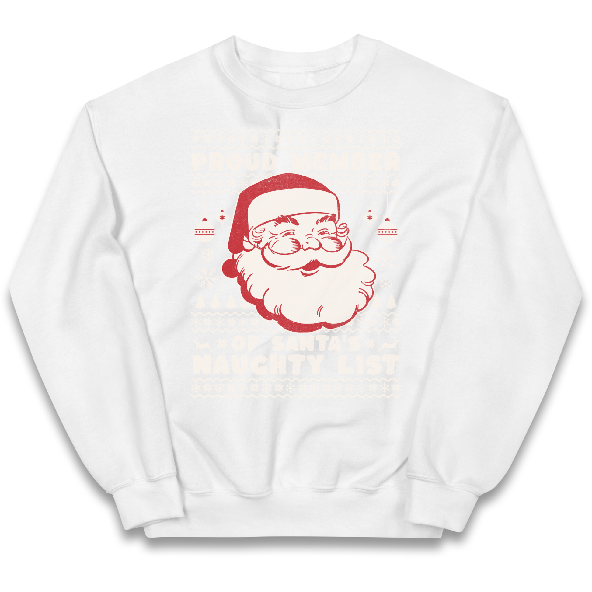 Proud Member Of Santas Naughty List Christmas kids sweatshirt