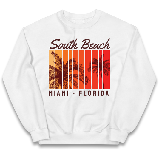 South Beach Miami Florida kids sweatshirt