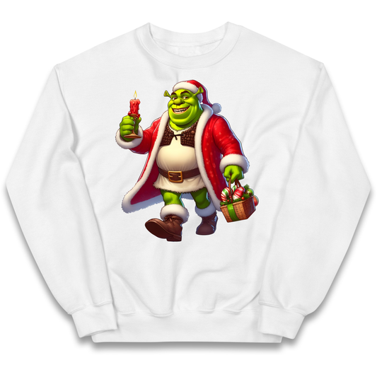 Shrek Santa Candle kids sweatshirt