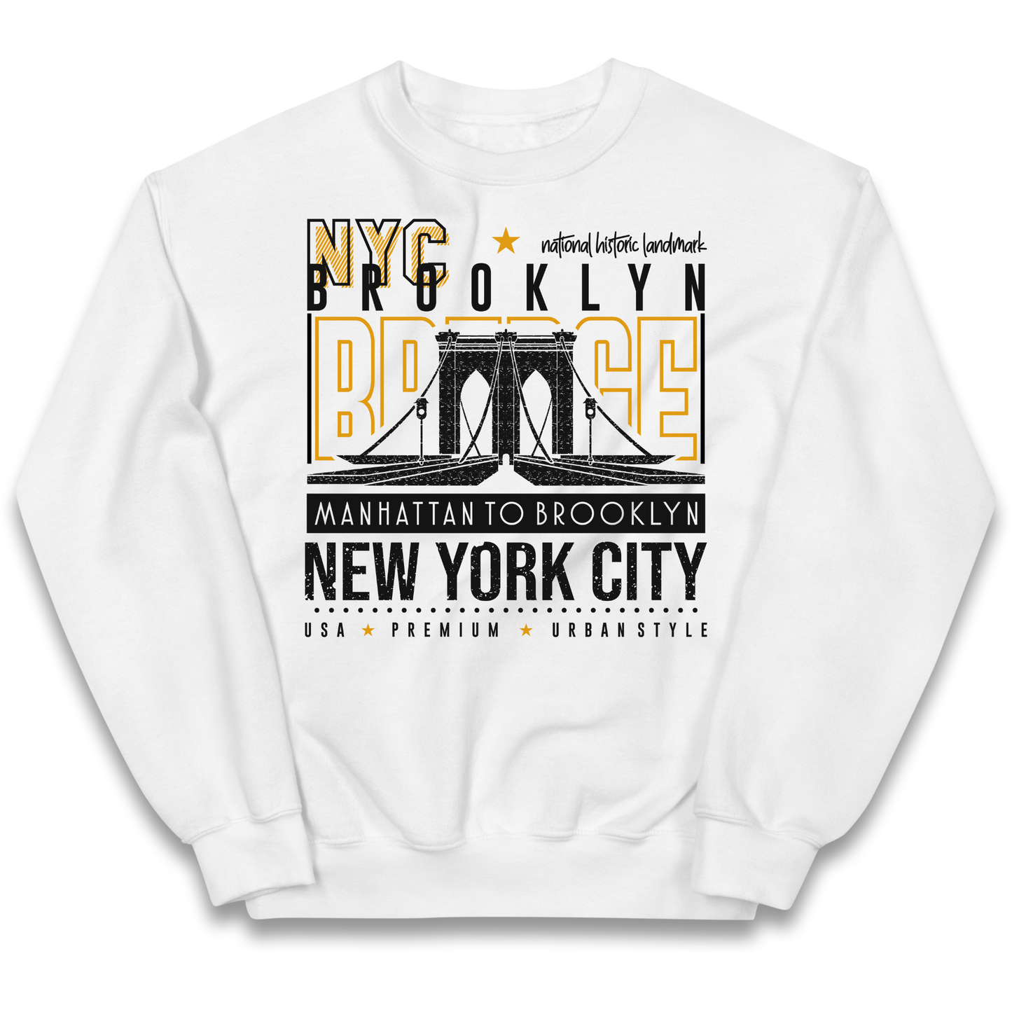 NYC Brooklyn Bridge kids sweatshirt