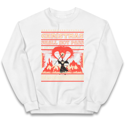 Christmas Shall Not Pass kids sweatshirt