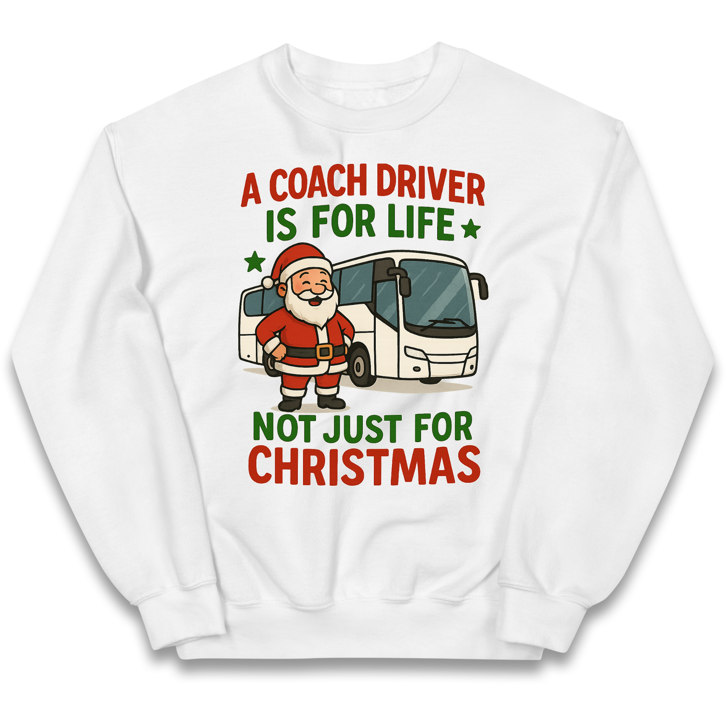 Coach Driver Christmas Kids Jumper