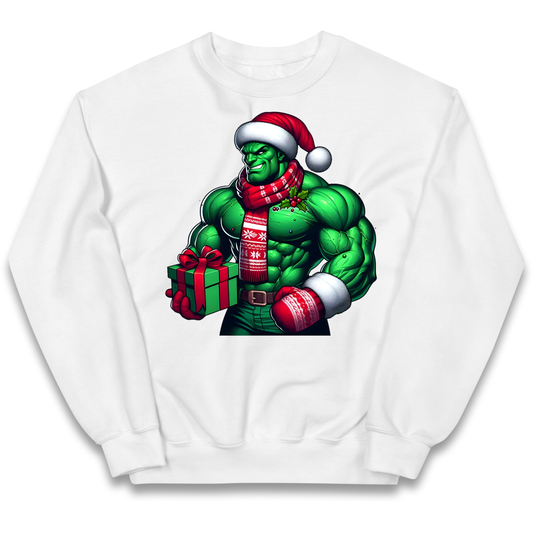 The Hulk Santa kids sweatshirt