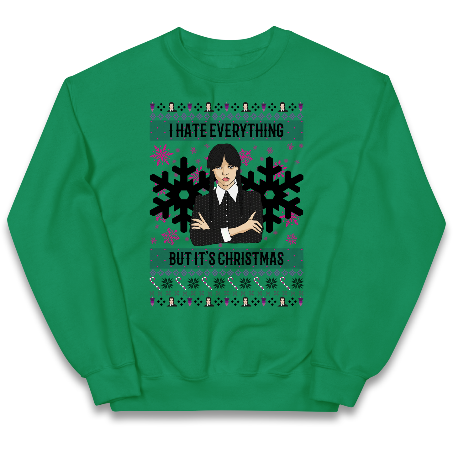 Wednesday addams Christmas Kids Jumper