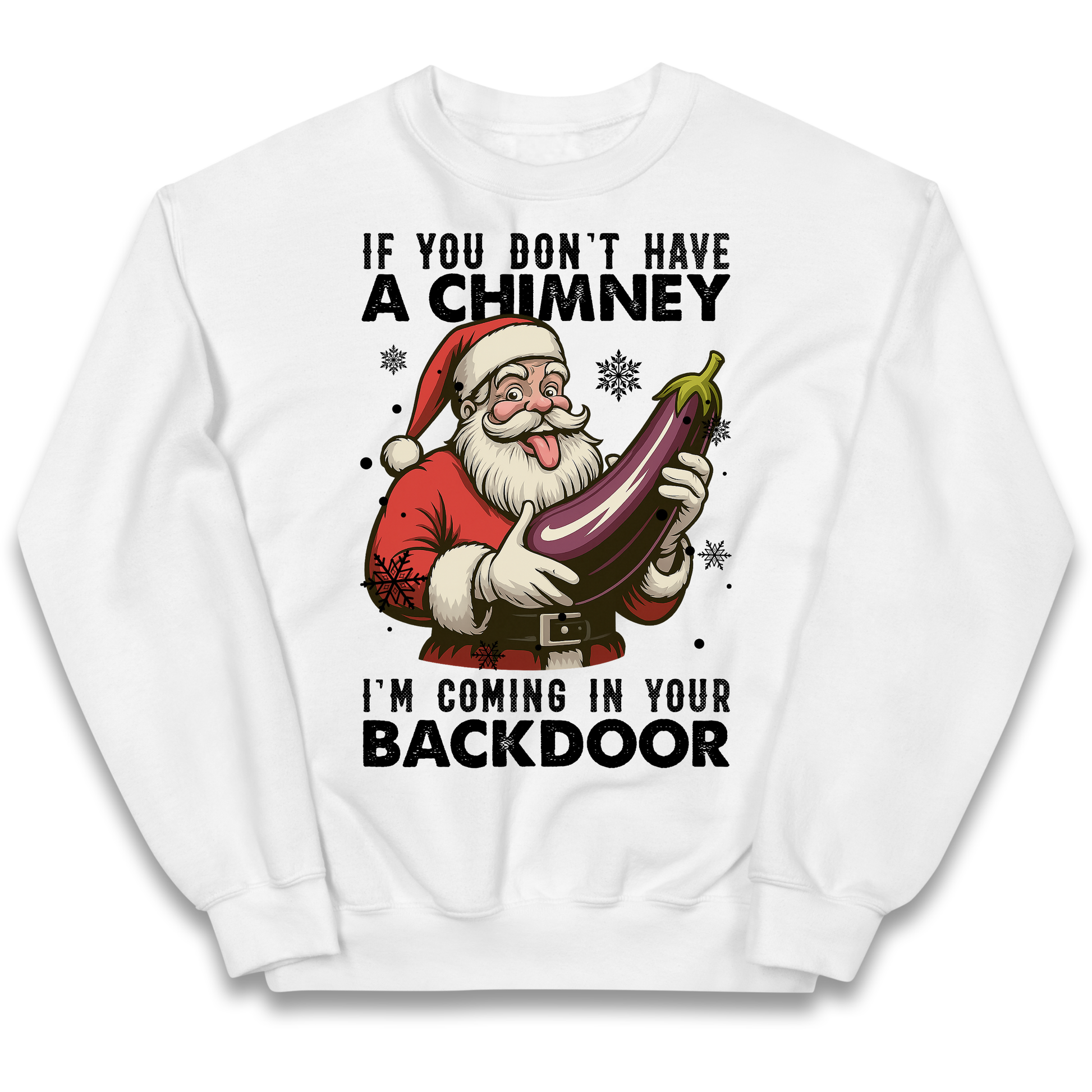 Santa Back Door Kids Sweatshirt