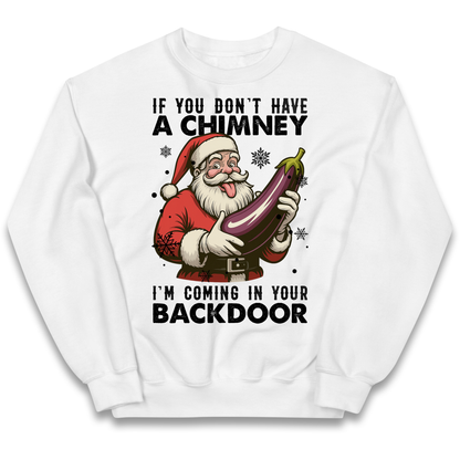 Santa Back Door Kids Sweatshirt