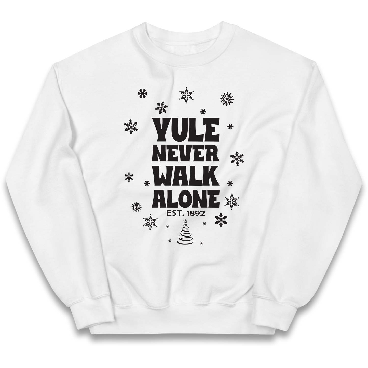Yule Never Walk Alone Liverpool Christmas kids sweatshirt