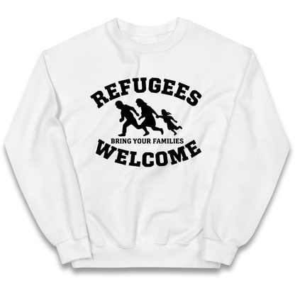 Welcome Refugees kids sweatshirt