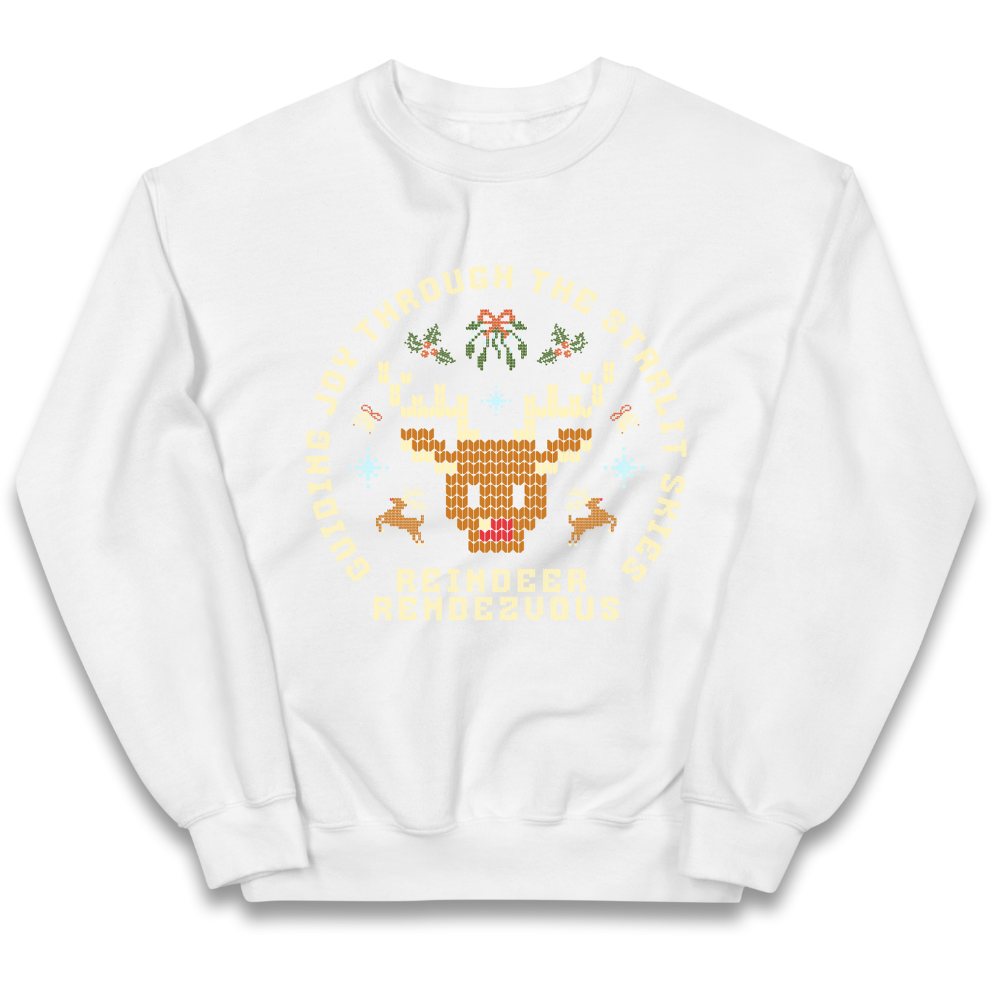 Reindeer Rendezvous Christmas kids sweatshirt