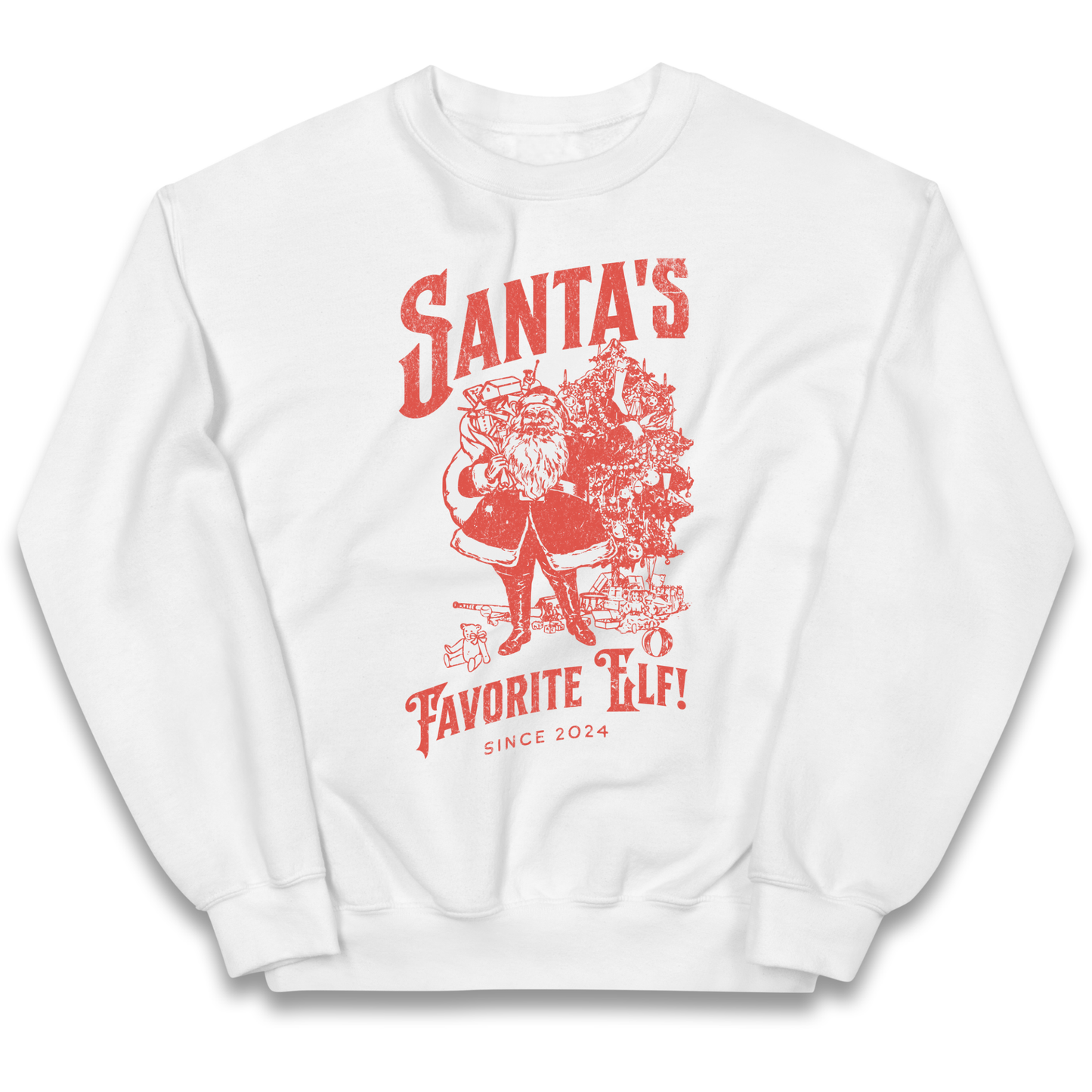 Santas Favourite Elf Christmas kids sweatshirt
