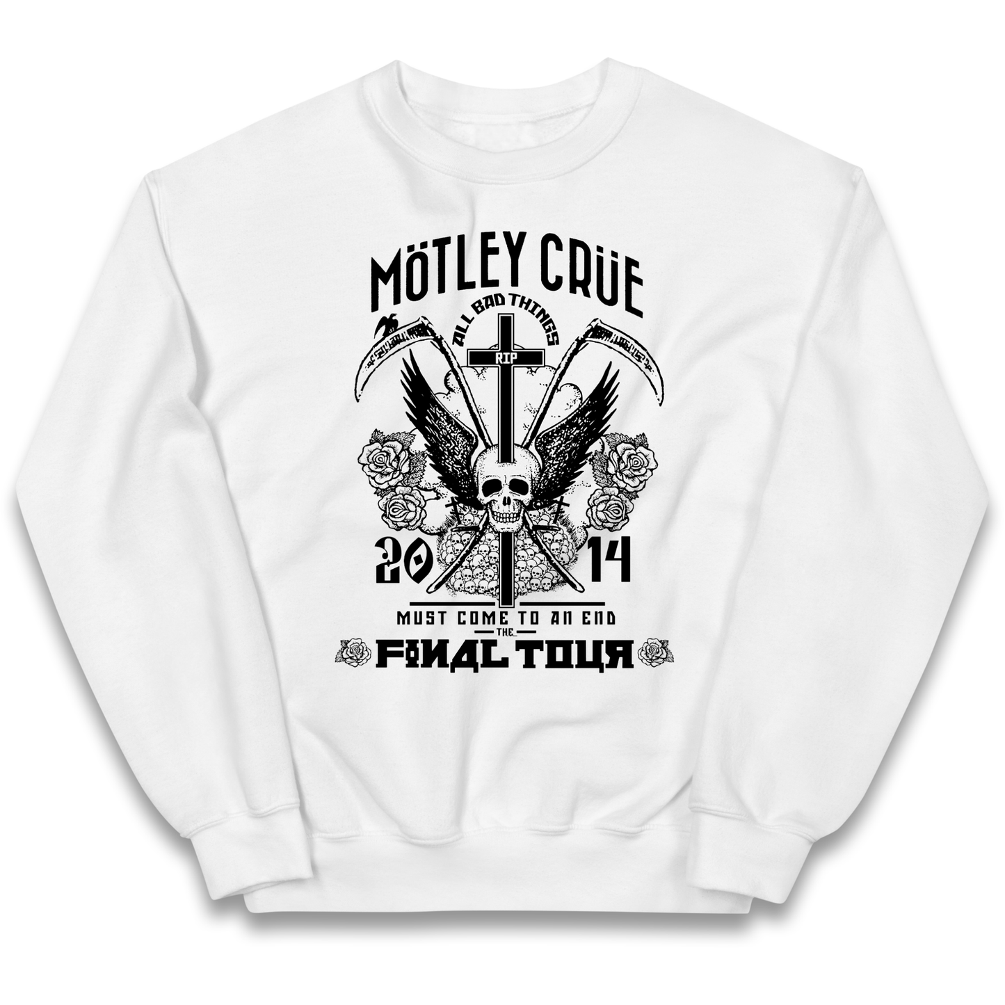 Motley Crue All Bad Things kids sweatshirt