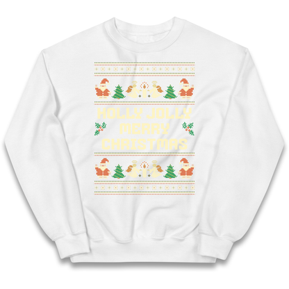 Holly Jolly Merry Christmas kids sweatshirt