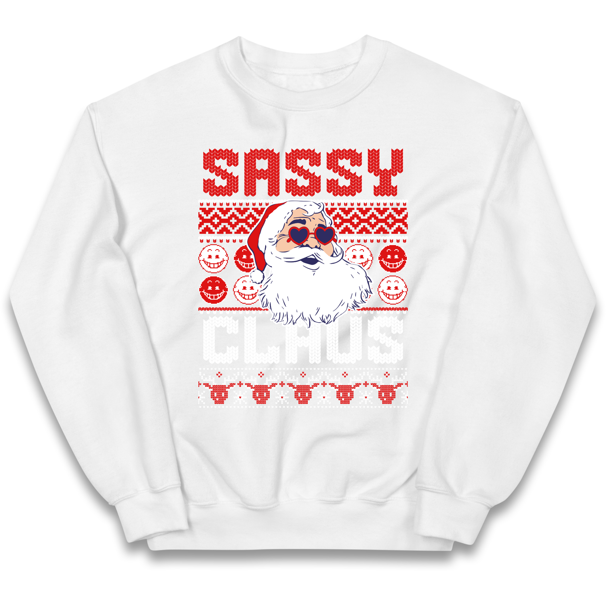 Sassy Claus Santa Christmas kids sweatshirt